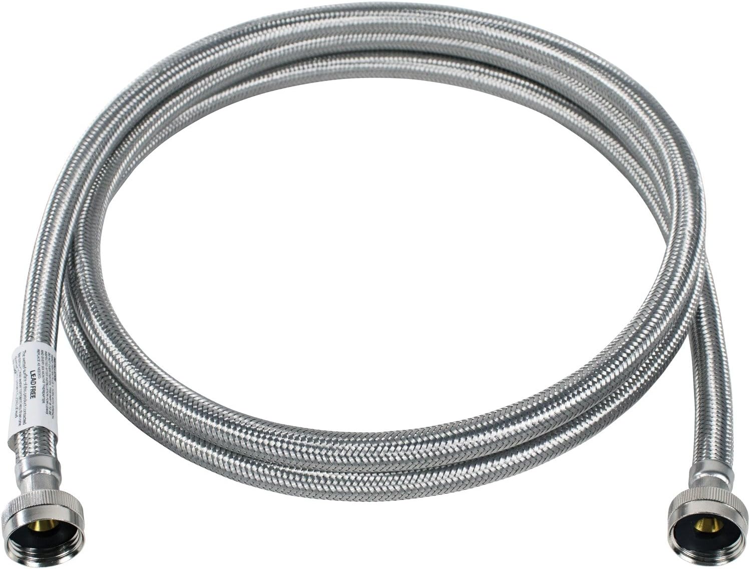 Certified Appliance Accessories Washing Machine Hose and NIBCO C435-007 3/4 in. PVC Fitting Hose + ADAPTER