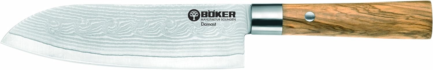 Boker Damascus Olive Kitchen Knives