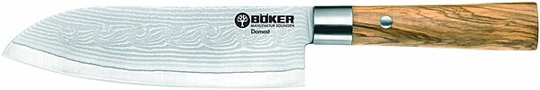 Boker Damascus Olive Kitchen Knives