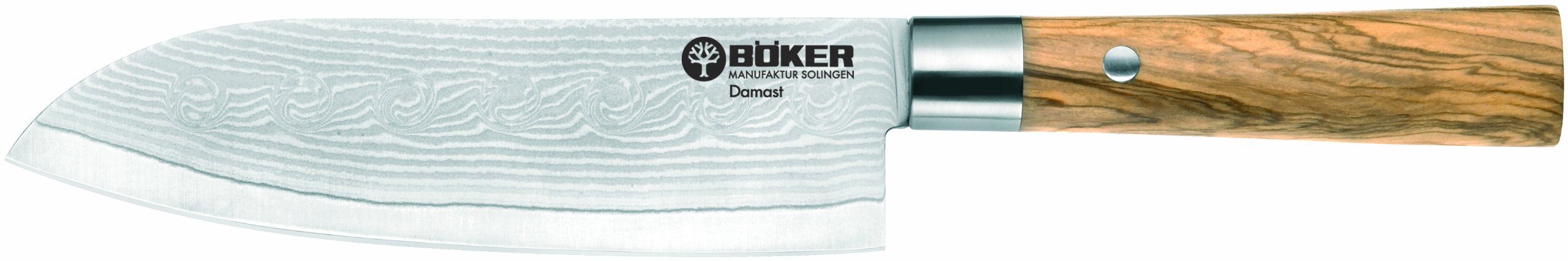 Boker Damascus Olive Kitchen Knives