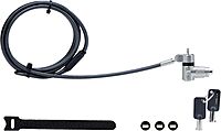 StarTech.com Universal 3-in-1 Laptop Lock 6.6ft (2m) Security Cable
