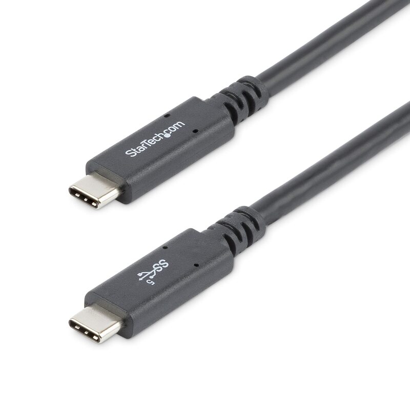 StarTech.com USB C to USB C Cable - 6 ft / 1.8m - 5A PD - USB-IF Certified - M/M - USB 3.0 5Gbps - USB C Charging Cable - USB Type C Cable (USB315C5C6)