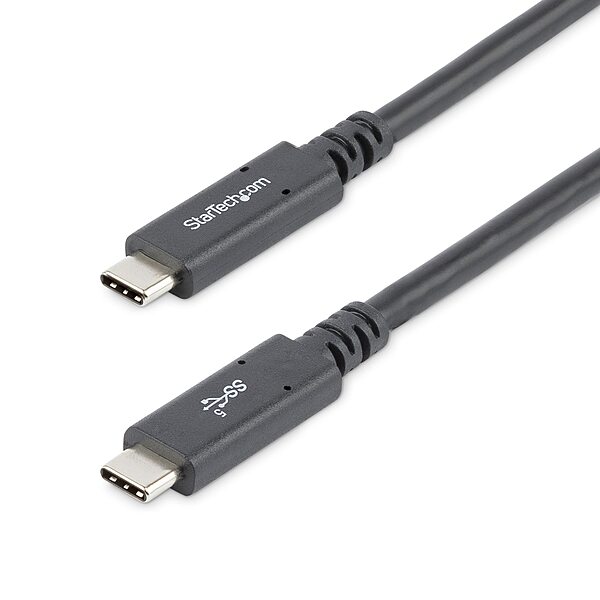 StarTech.com USB C to USB C Cable - 6 ft / 1.8m - 5A PD - USB-IF Certified - M/M - USB 3.0 5Gbps - USB C Charging Cable - USB Type C Cable (USB315C5C6)