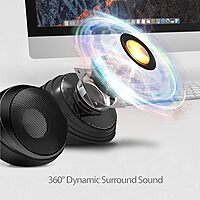 Adesso Xtream S4 USB-Powered Desktop Computer Speaker with Dynamic Sound - 5W x 2 - Works with Zoom, Microsoft Team, Skype