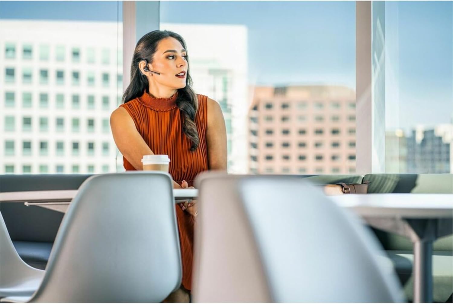 Plantronics - Voyager 5200 Office(Poly) - Bluetooth Over-the-Ear (Mono) Headset