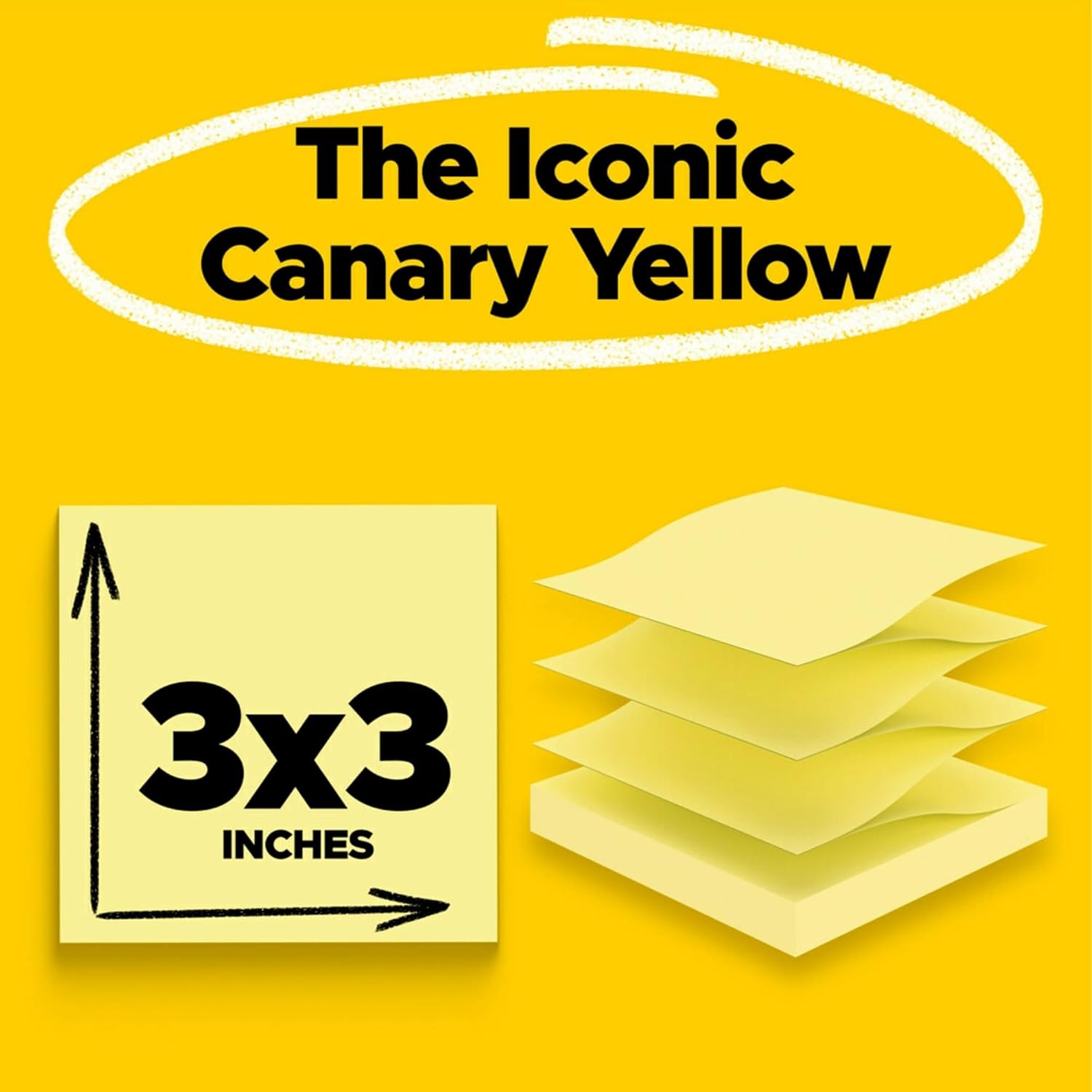 Post-it Super Sticky Pop Up Notes, 16 Pads, 3 in x 3 in, Canary Yellow