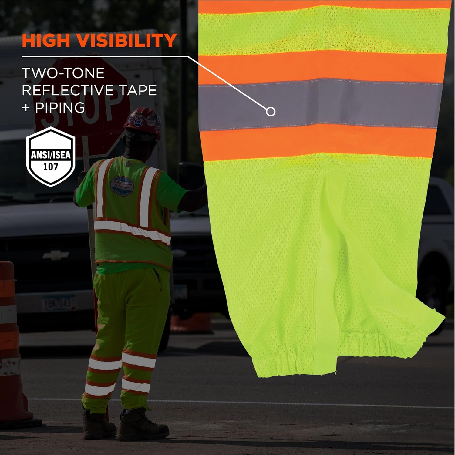 Ergodyne GloWear 8911 Class E Two-Tone Reflective Safety Pants
