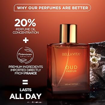 Bella Vita Luxury OUD PARFUM Intense Unisex Perfume for Men & Women with Carnation,Vanilla,Cedarwood|Woody,Oriental Long Lasting Fragrance Scent 100Ml