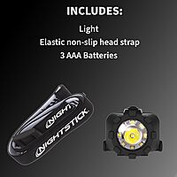 Nightstick NSP-4602B Dual-Light Headlamp, Black