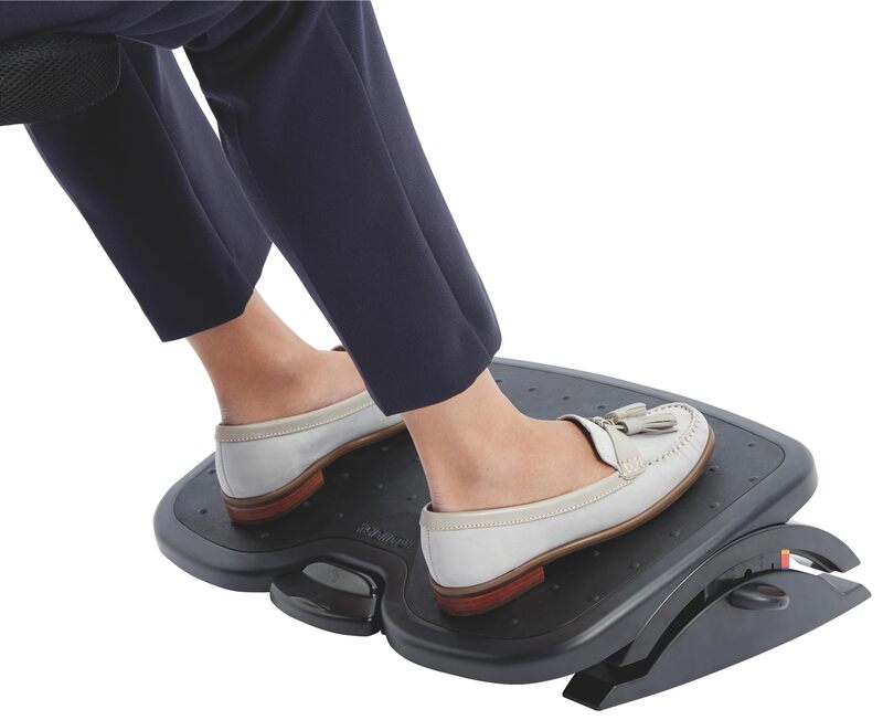 Kensington SoleMate Plus Adjustable Footrest with SmartFit System - Black