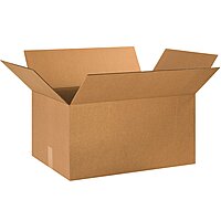 BOX USA B241613 Corrugated Boxes, 24" x 16" x 13", Kraft (Pack of 15)
