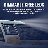 Black Oak Low Pro™ Marine LED Light Bar - Low Profile, 12,000+ Lumens, IP69K