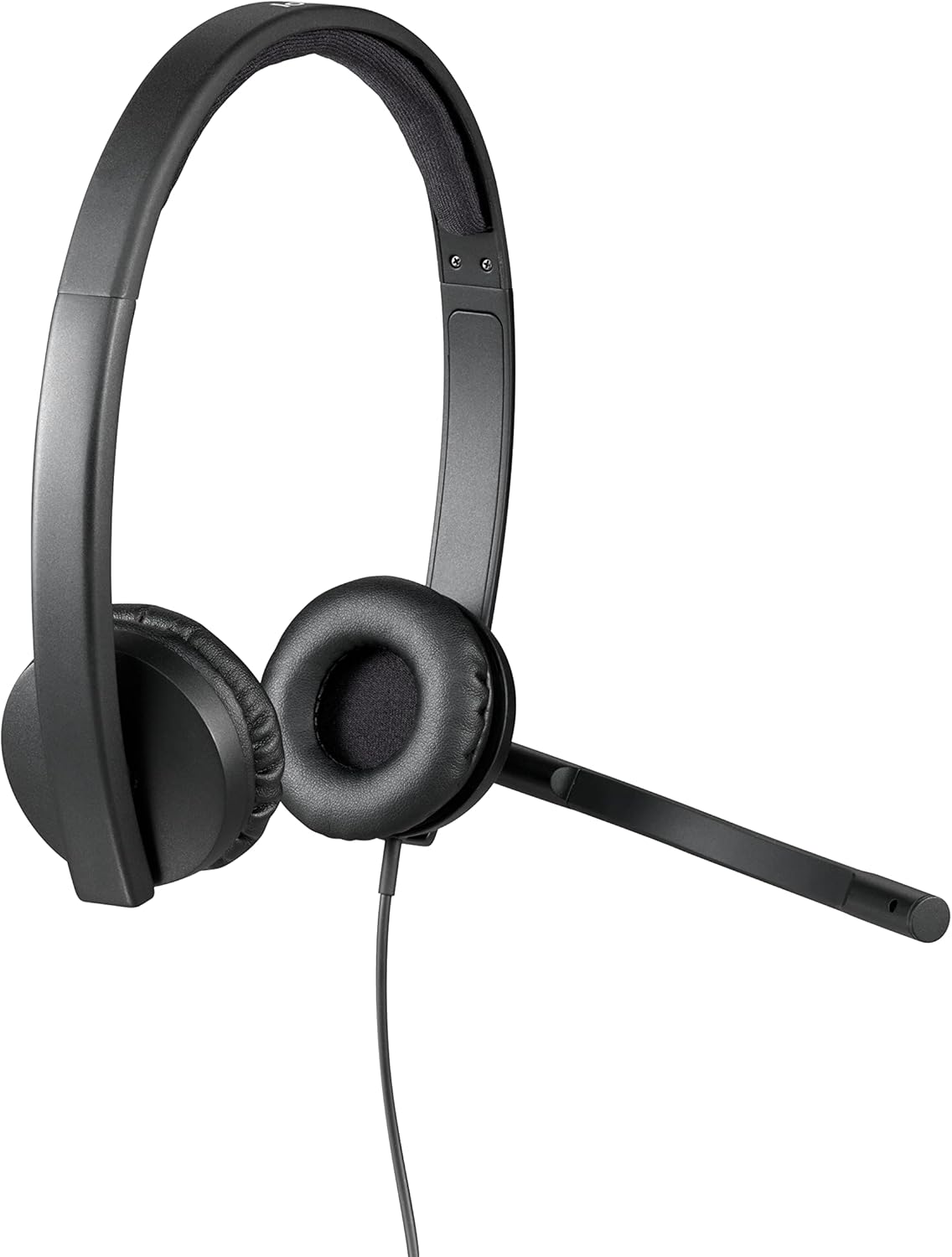 Logitech H570e Wired Headset, Stereo Headphones with Noise-Cancelling Microphone, USB, In-Line Controls with Mute Button