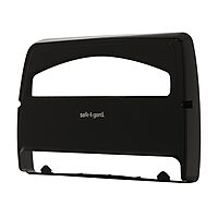 Safe-T-Gard 1/2 Fold Toilet Seat Cover Dispenser by GP PRO (Georgia-Pacific); Black; 57748; 16.375" W x 2.500" D x 11.750" H