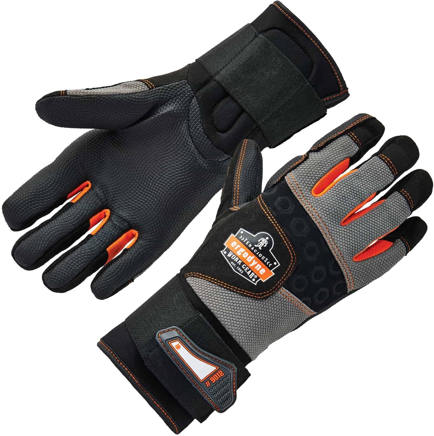 ERGODYNE ProFlex 9012 Anti-Vibration Work Gloves with Wrist Support