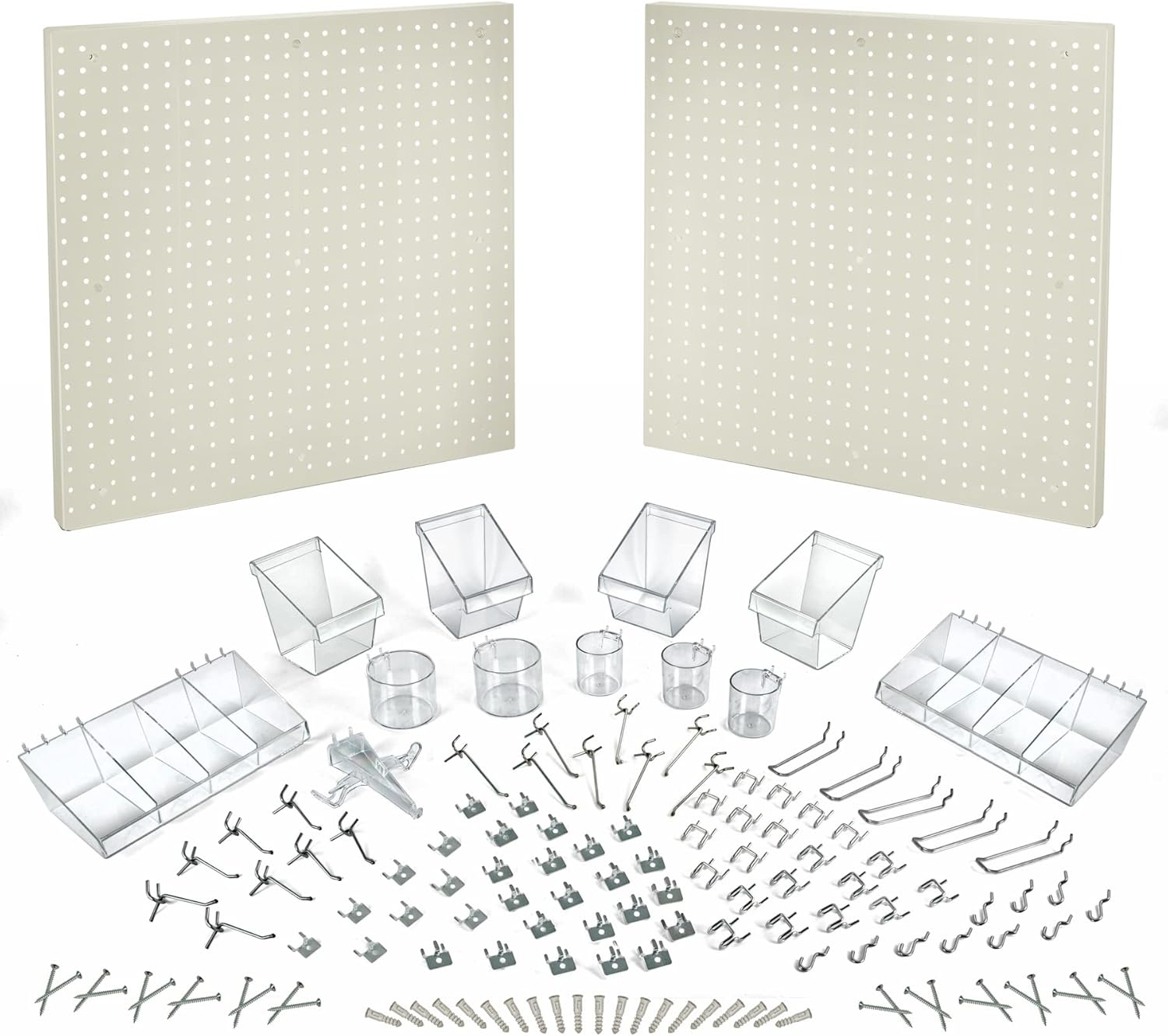 Azar Displays 125-Piece Pegboard Organizer Kit