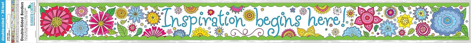 BARKER CREEK Double-Sided Bulletin Board Borders, 3" x 35", 12-Pack