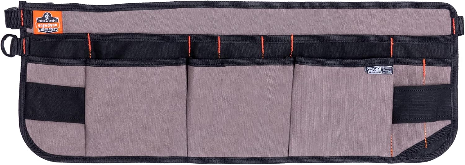 Ergodyne Arsenal 5707 Tool Work Waist Apron, 14-Pockets, Gray