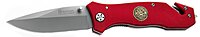 Boker Magnum 01MB366 Fire Department Knife with 3 3/8 in. Blade, Red