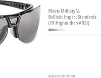 Honeywell Uvex by Protégé Safety Glasses, Metallic Black Frame with Clear Lens & Ultra-Dura Anti-Scratch Hardcoat (S4200-H5)