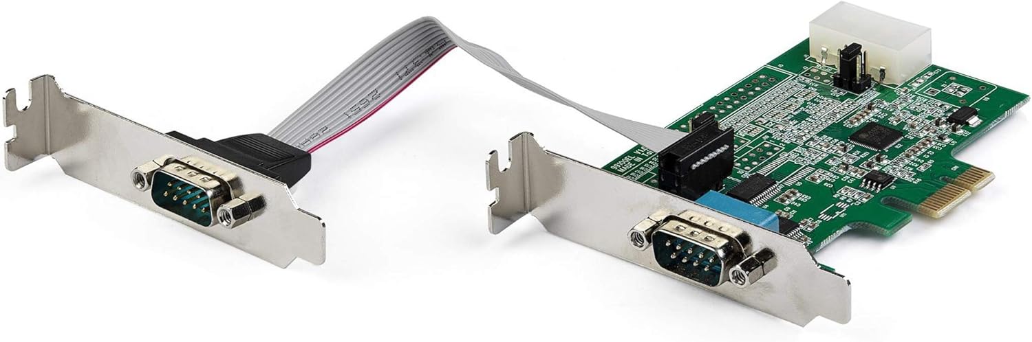 StarTech.com 2-port PCI Express RS232 Serial Adapter Card - PEX2S953LP