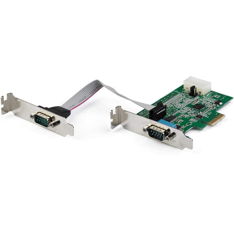 StarTech.com 2-port PCI Express RS232 Serial Adapter Card - PEX2S953LP