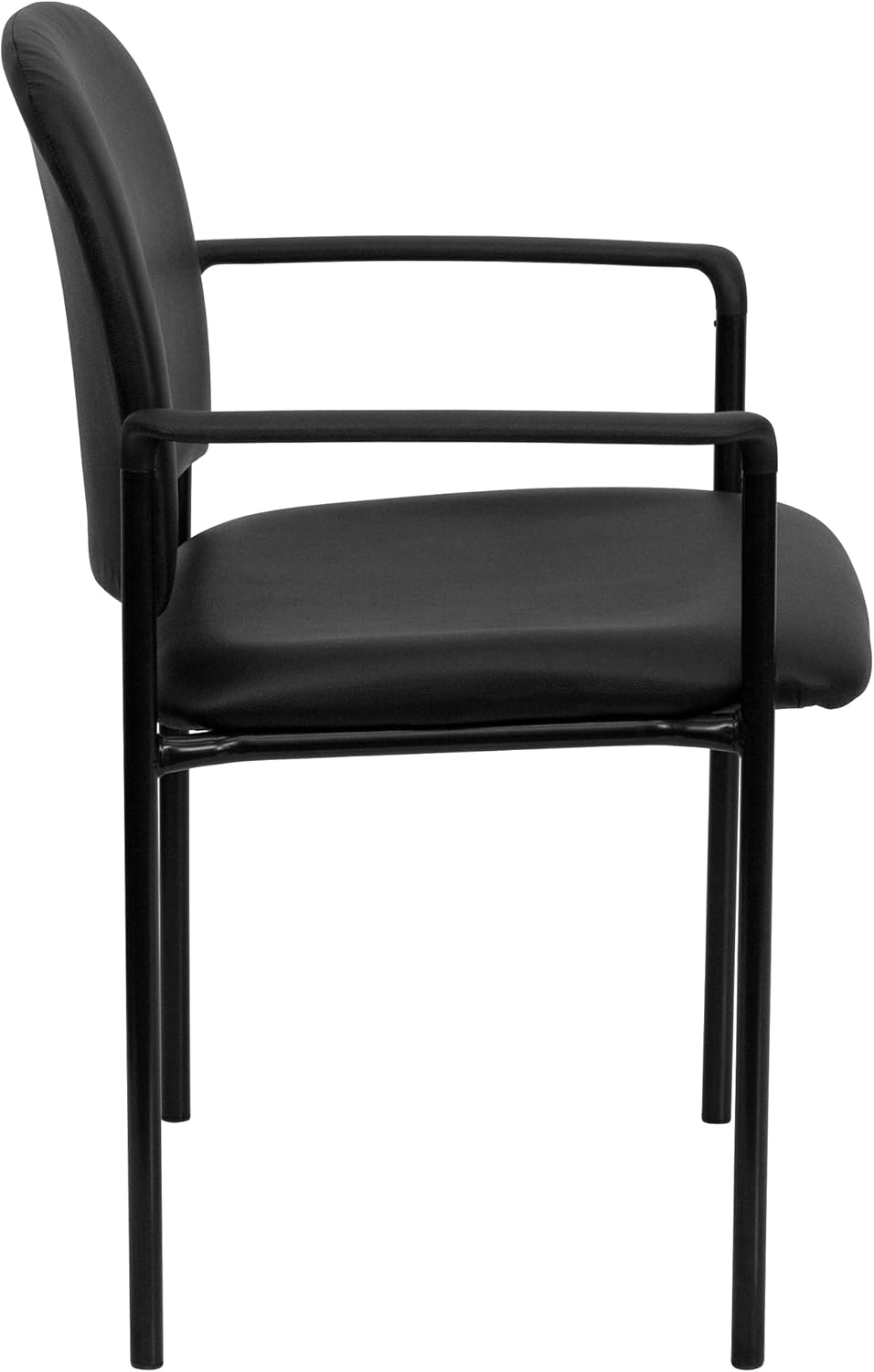 Flash Furniture Tiffany Side Reception Chair with Arms, Stackable Steel Frame