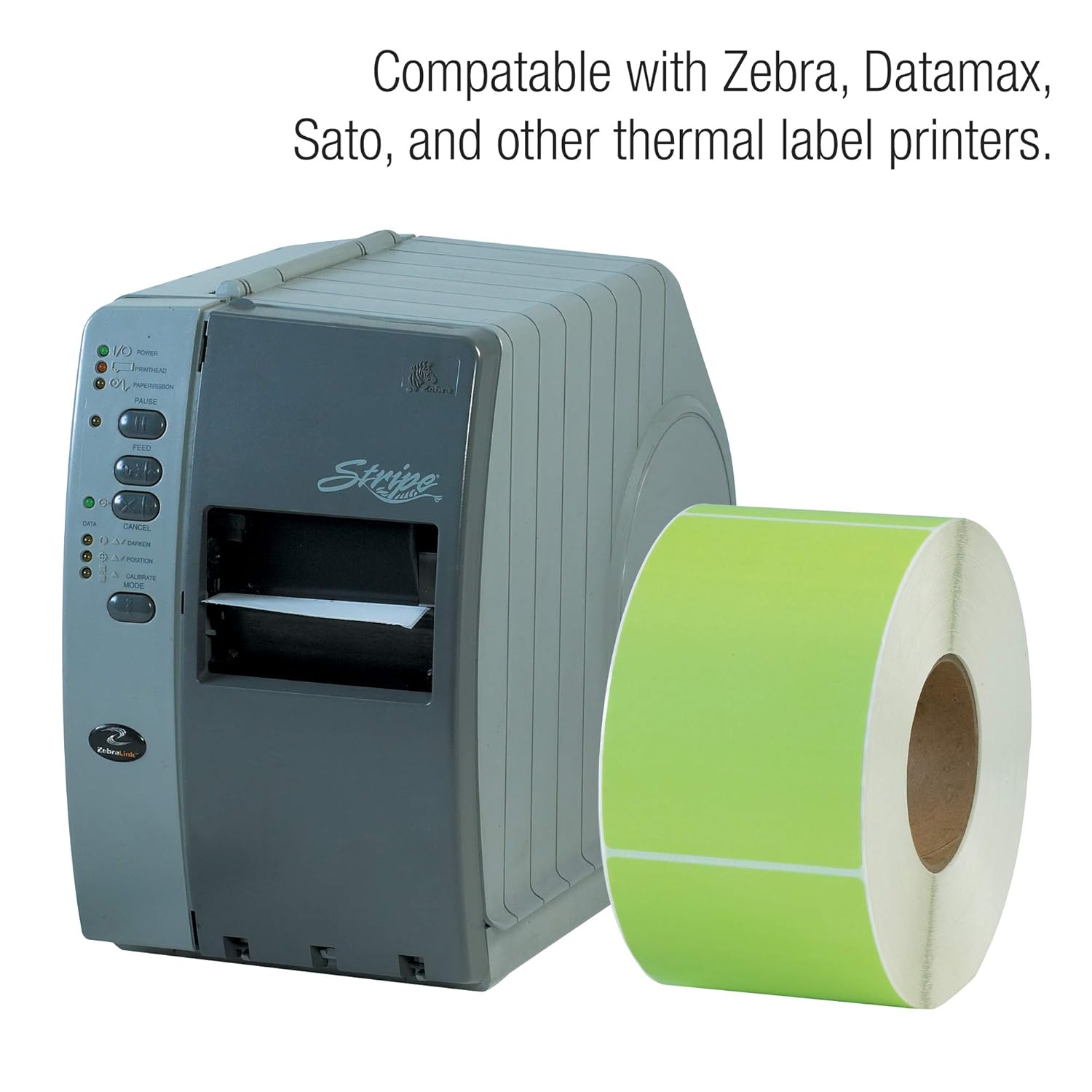 Aviditi THL130GN Thermal Transfer Labels, 4" x 6", Green, 1000 Labels per Roll (Pack of 4 Rolls)