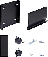 StarTech.com Computer Tower Cart, Rolling Mobile CPU Caddy on Wheels, Max Load 46.3lb/21kg, Adjustable Desktop Case Mount