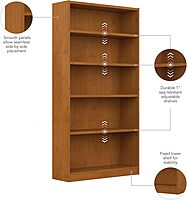 Bush Furniture Universal Bookcase - Storage and Display Bookshelf for Home or Office