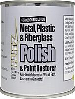 Flitz Multi-Purpose Metal Polish Paste - 1lb Can of USA-Made Metal Scratch Remover - Works on Stainless Steel, Chrome