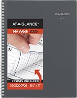 AT-A-GLANCE 2026 Appointment Book Planner, Weekly & Monthly, 8-1/2" x 11", Large, Quarter-Hourly, DayMinder