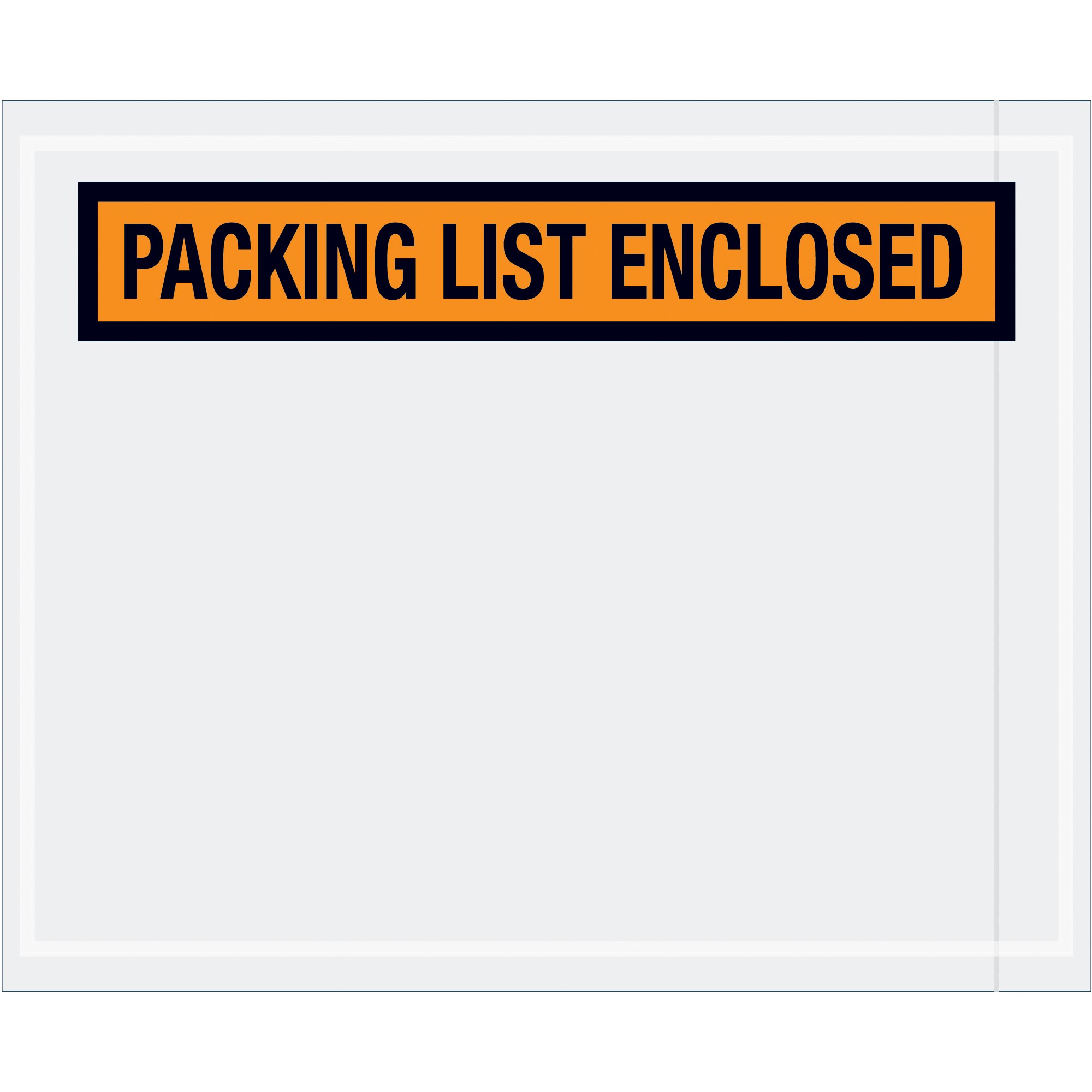 Aviditi PL12 Pre-Printed Envelope, Packing List Enclosed, 5-1/2 Length x 4-1/2 Width x 2 mil Thick, Orange (Case of 1000) by Aviditi