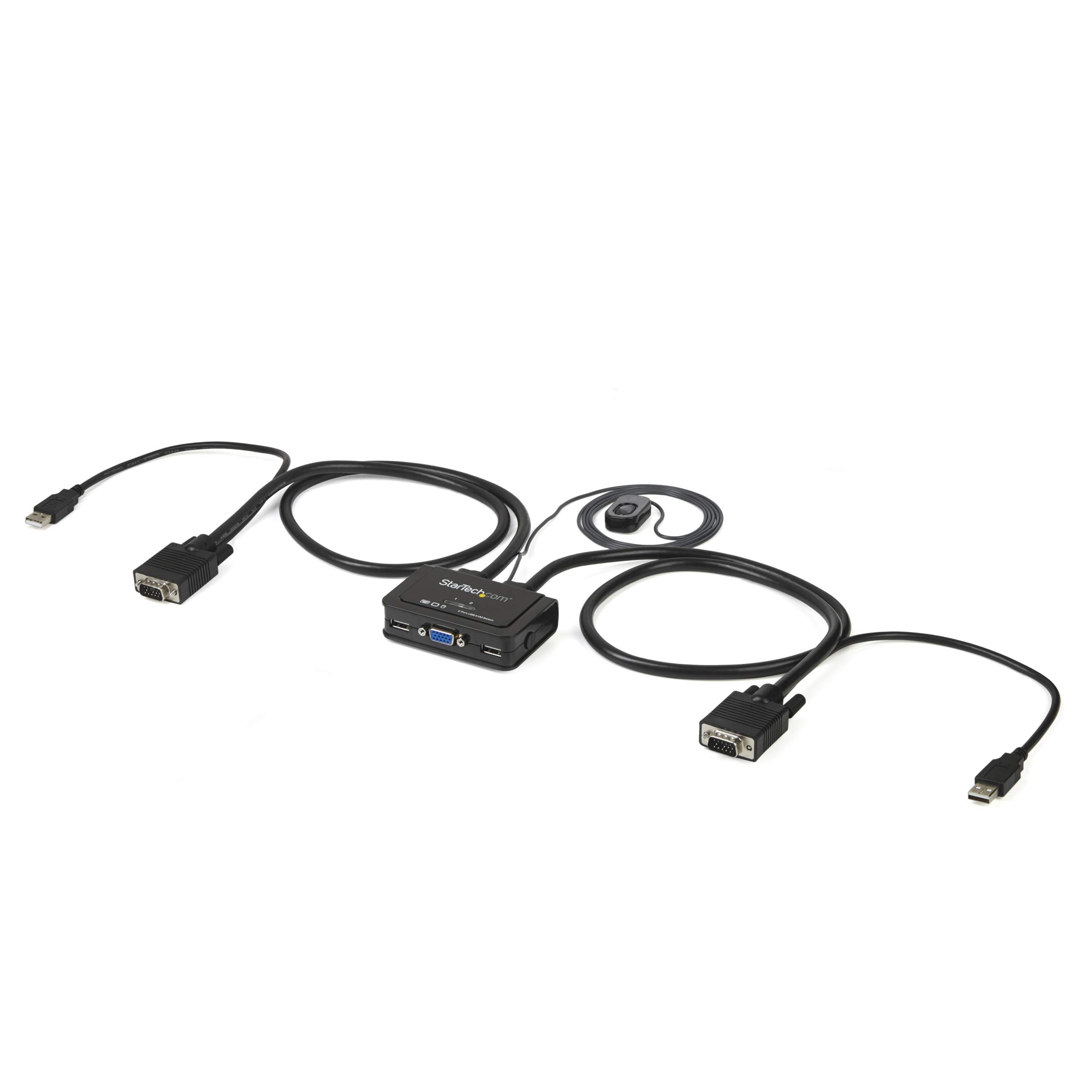 StarTech.com 2-Port USB Cable KVM Switch with Remote Switch