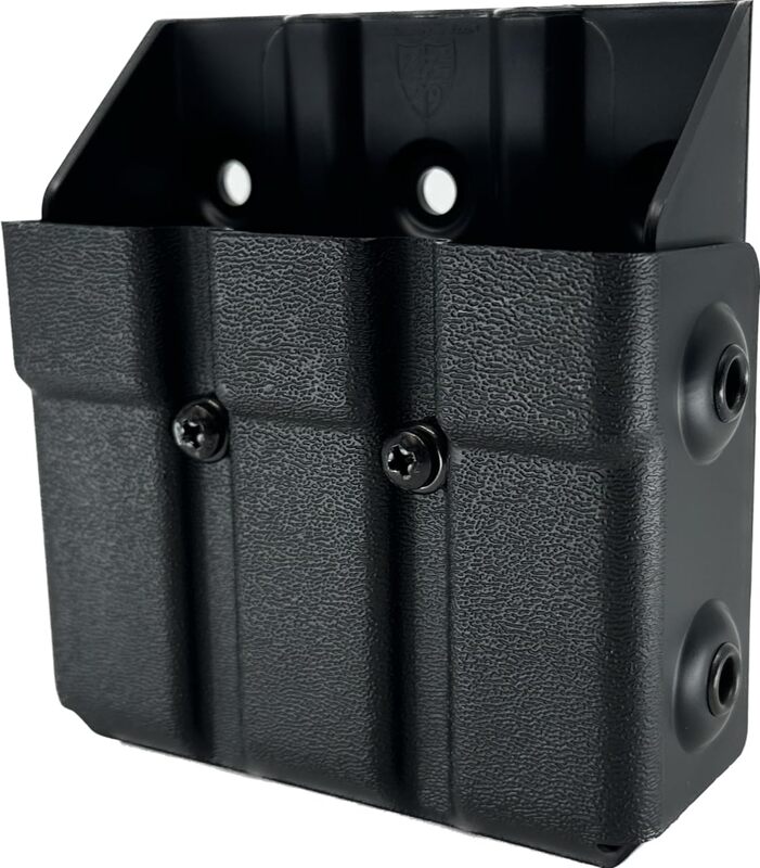 ZERO9 HOLSTERS Model 4008 Triple Magazine Case, Duty Style Holster Compatible with Most Double Stack 9/40 Magazines