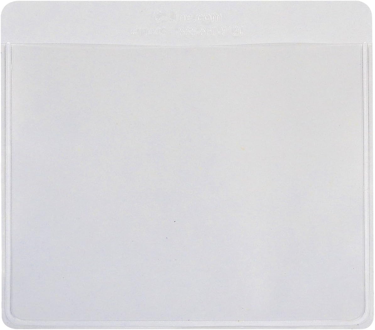 C-Line-70443 Self-Adhesive Labeling Pockets, Pack of 25, 3-1/2 x 2-3/4 in 3-1/2" x 2-3/4"