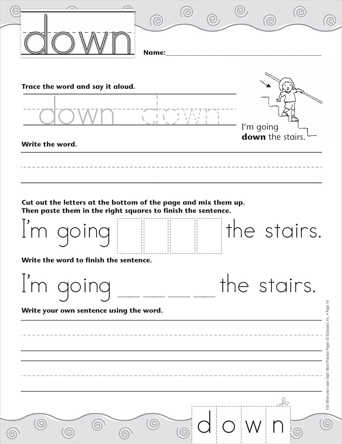 100 Write-and-Learn Sight Word Practice Pages: Engaging Reproducible Activity Pages That Help Kids Recognize, Write