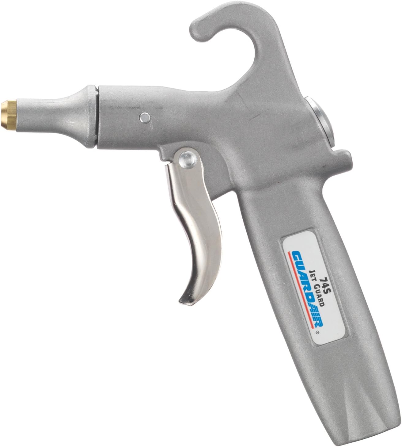 Guardair Jet Guard 74S Safety Air Blow Gun 74S Air Cone Nozzle Protects Against Chip Fly-Back Aluminum Body, 6.63 INCH