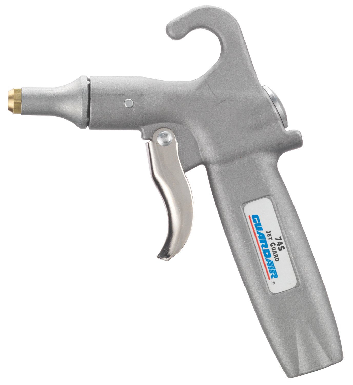 Guardair Jet Guard 74S Safety Air Blow Gun 74S Air Cone Nozzle Protects Against Chip Fly-Back Aluminum Body, 6.63 INCH