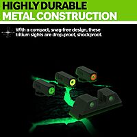 MEPROLIGHT Hyper-Bright Tritium Day/Night Pistol Sight Set