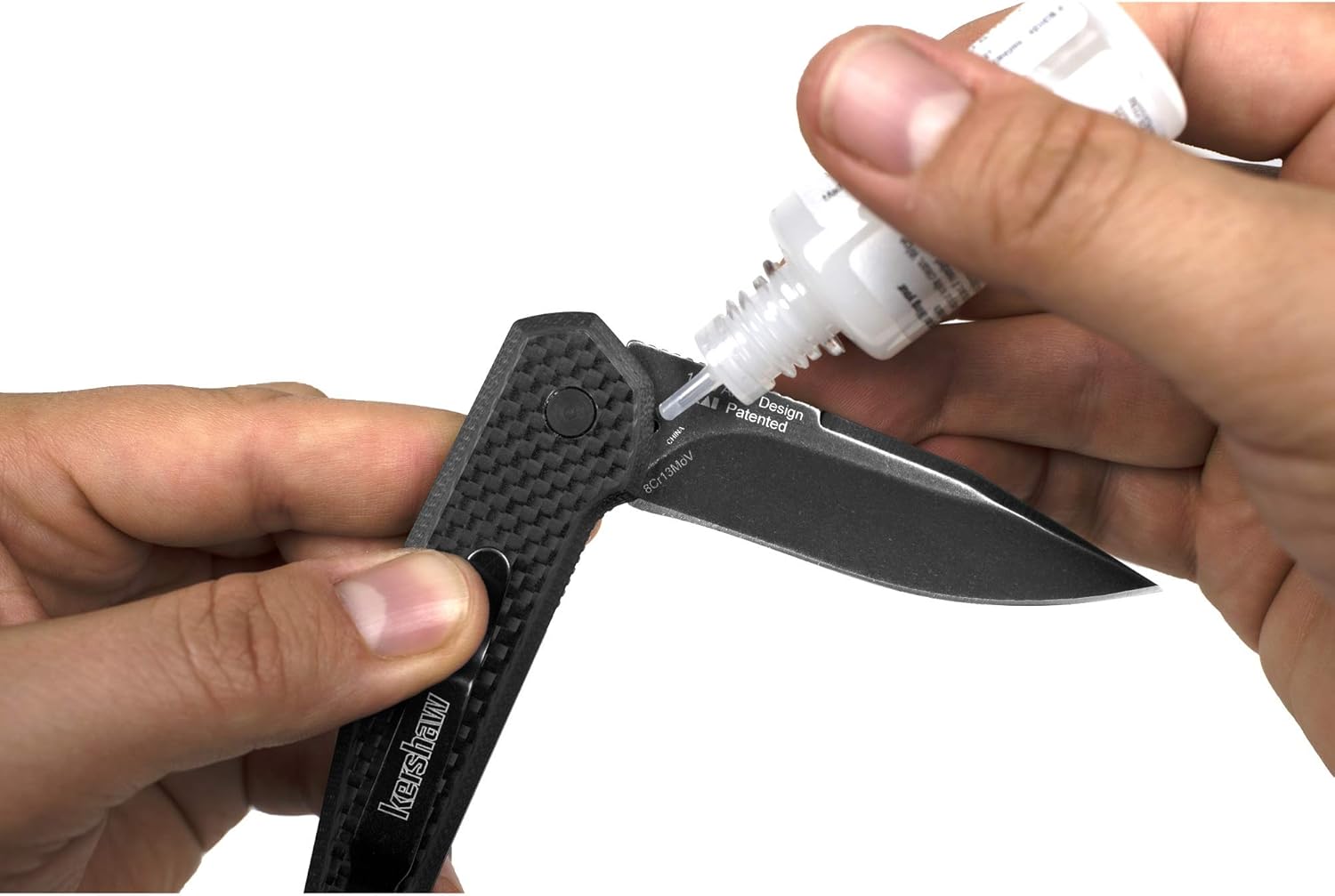 Kershaw Knife Oil (0.4 fl oz); Engineered to Protect and Enhance the Folding Mechanisms of Any Knife; Keeps Knives Sharp