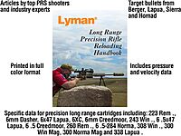 Lyman Long Range Precision Reloading Handbook, White, 8.50 (9816060)