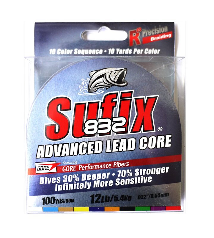 SUFIX 832 Advanced Lead Core - 10-Color Metered