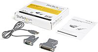 StarTech.com USB to Serial Adapter - 3 ft / 1m - with DB9 to DB25 Pin Adapter - Prolific PL-2303 - USB to RS232 Adapter Cable