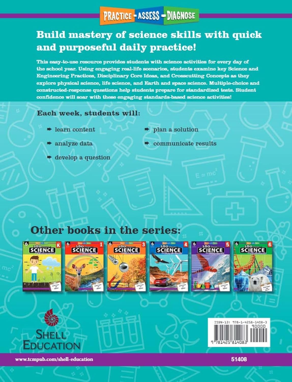 180 Days™: Science, Earth and Space Science for 2nd Grade Practice Workbook for Classroom and Home