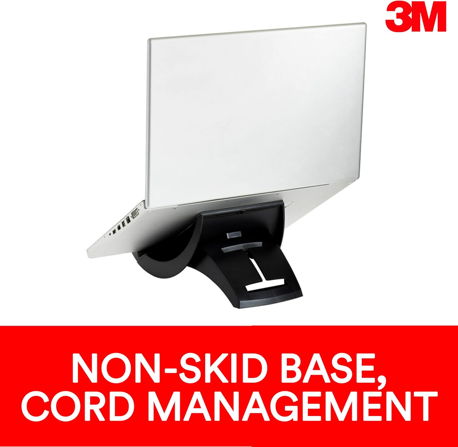3M Laptop Stand, Raise Screen Height to Reduce Neck Strain, Vertical Design Allows You to Bring Screen Closer
