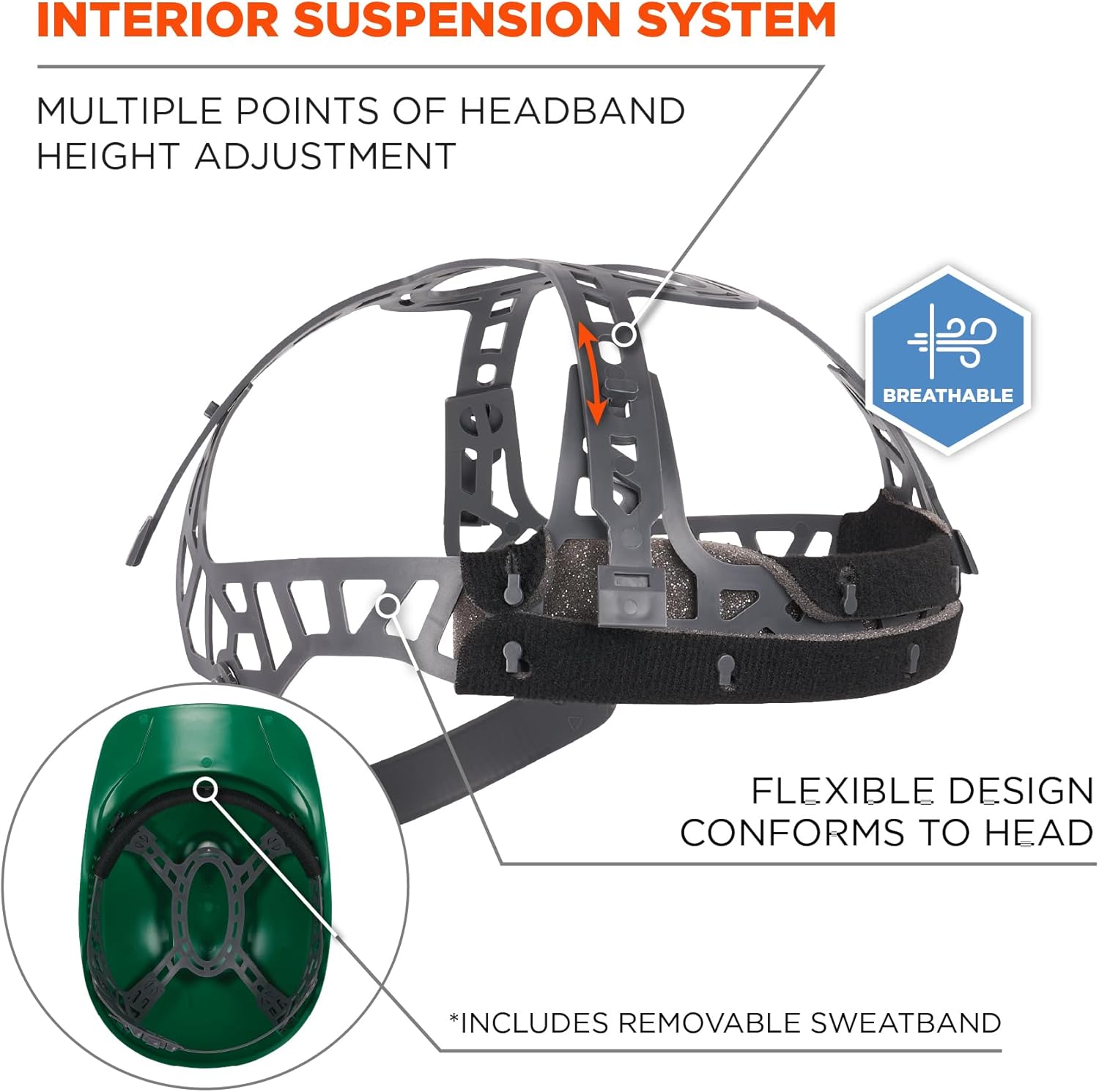 ERGODYNE Skullerz 8952 Hard Shell Bump Cap with Suspension