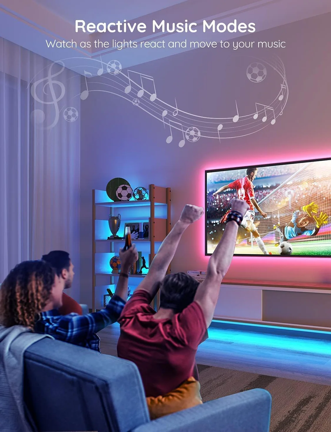Govee LED Strip 5-m Alexa Smart RGB WiFi LED Strip
