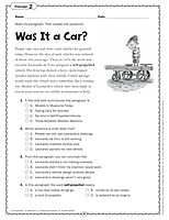 Scholastic Comprehension Skills: 40 Short Passages For Close Reading, Grade 5