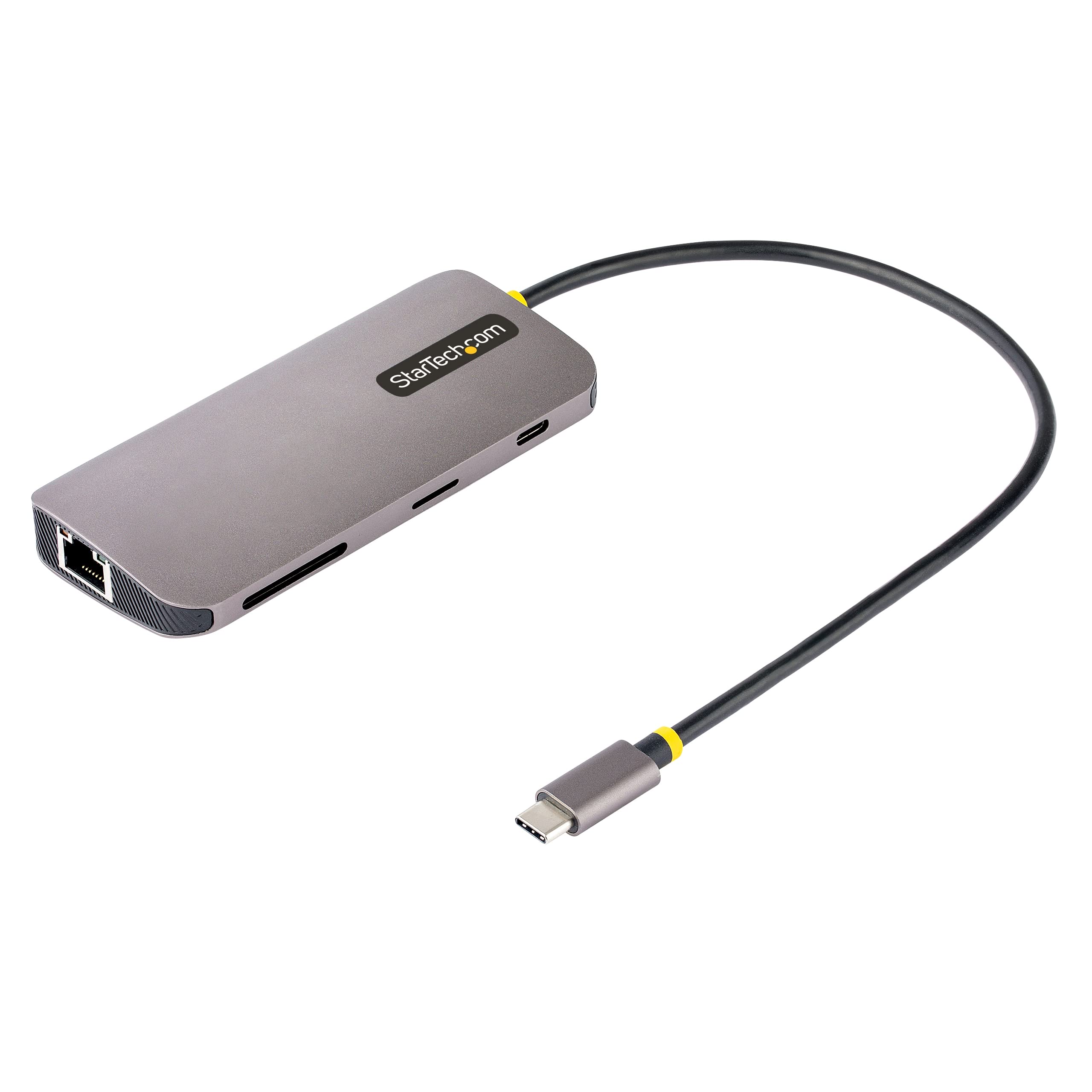 STARTECH.COM USB-C Multiport Adapter and Dock with 4K HDMI, Gigabit Ethernet, SD and USB 3.0